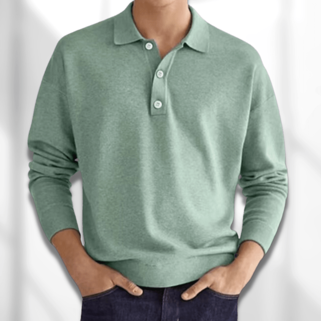 Lux | Long Sleeve Polo Shirt