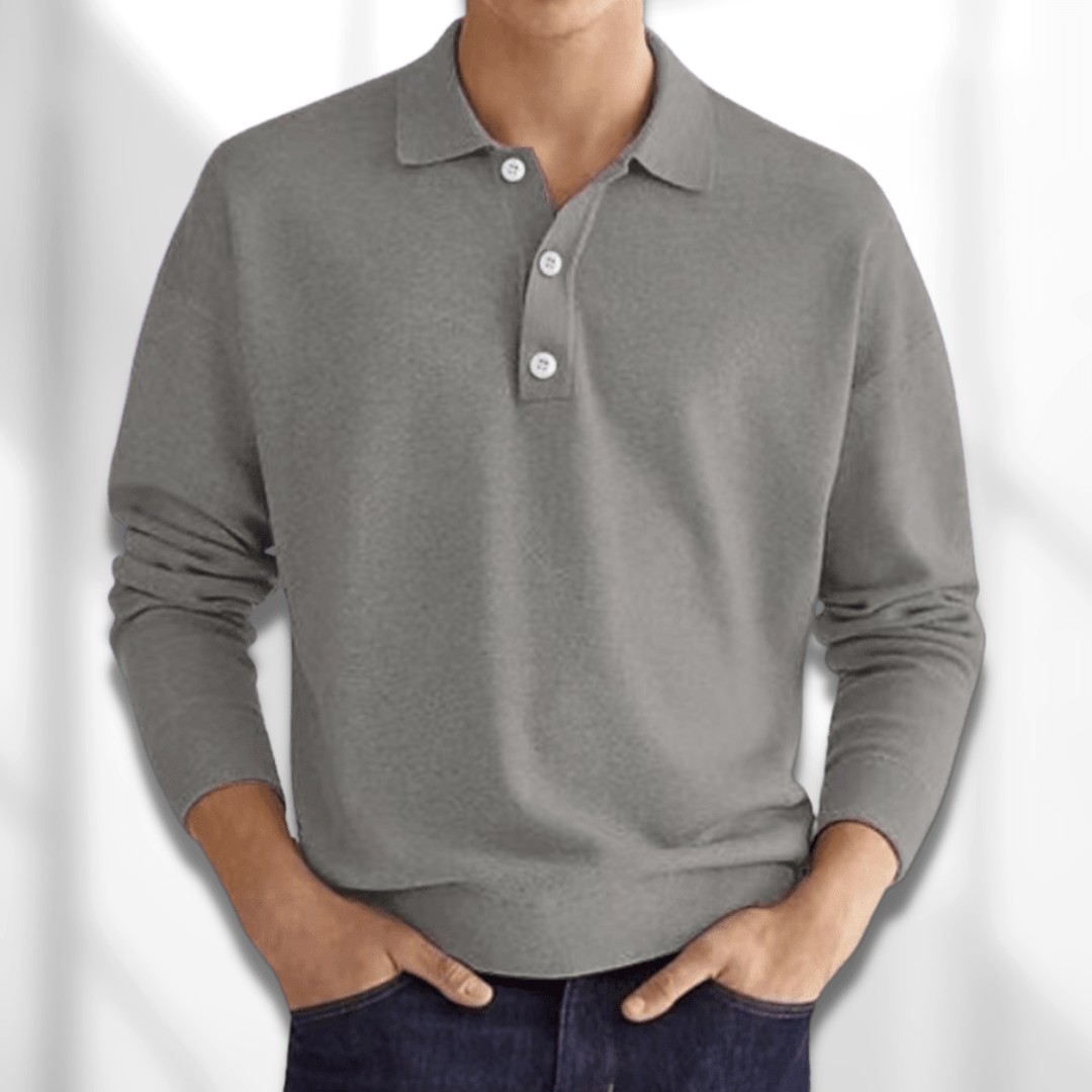 Lux | Long Sleeve Polo Shirt