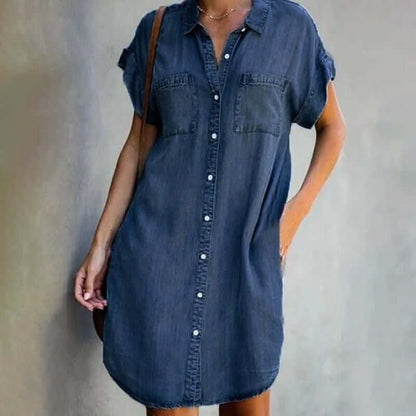 Lux┃ Oversized Denim Dress