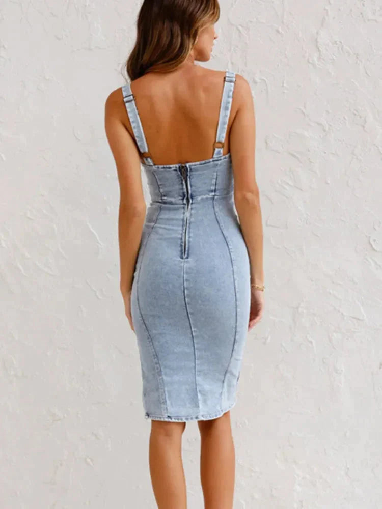 Lux┃Denim Dress