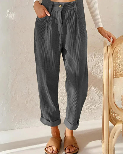 Julie | Elegant Corduroy Trousers