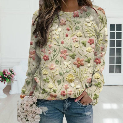 Lux┃Flora Embroidered Sweater