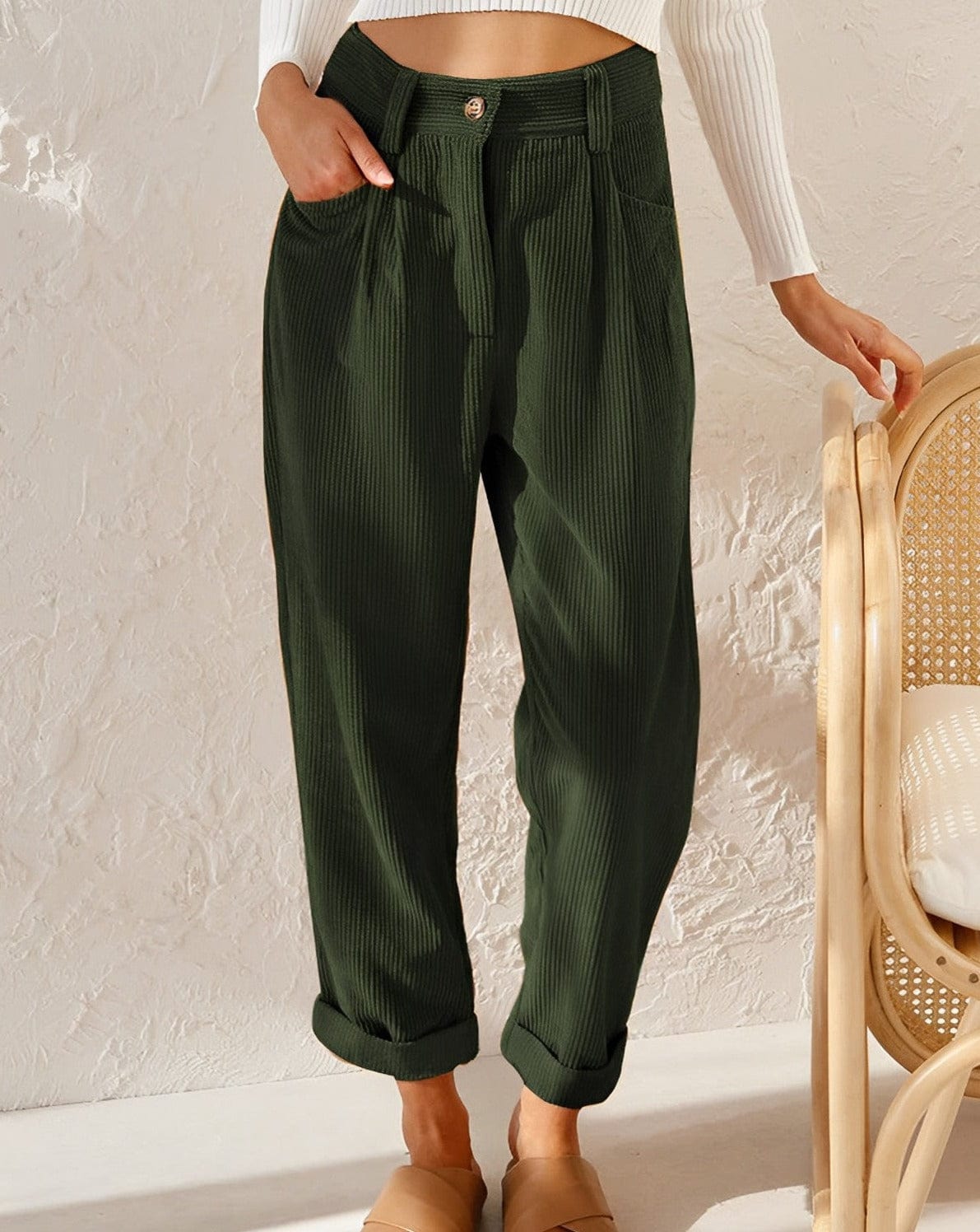 Julie | Elegant Corduroy Trousers