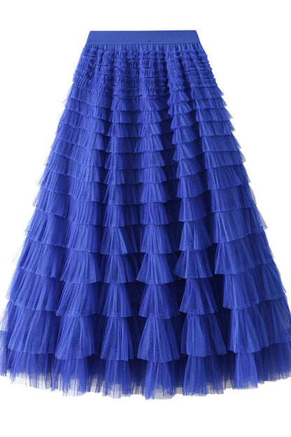 Grace┃Tiered Tulle Skirt