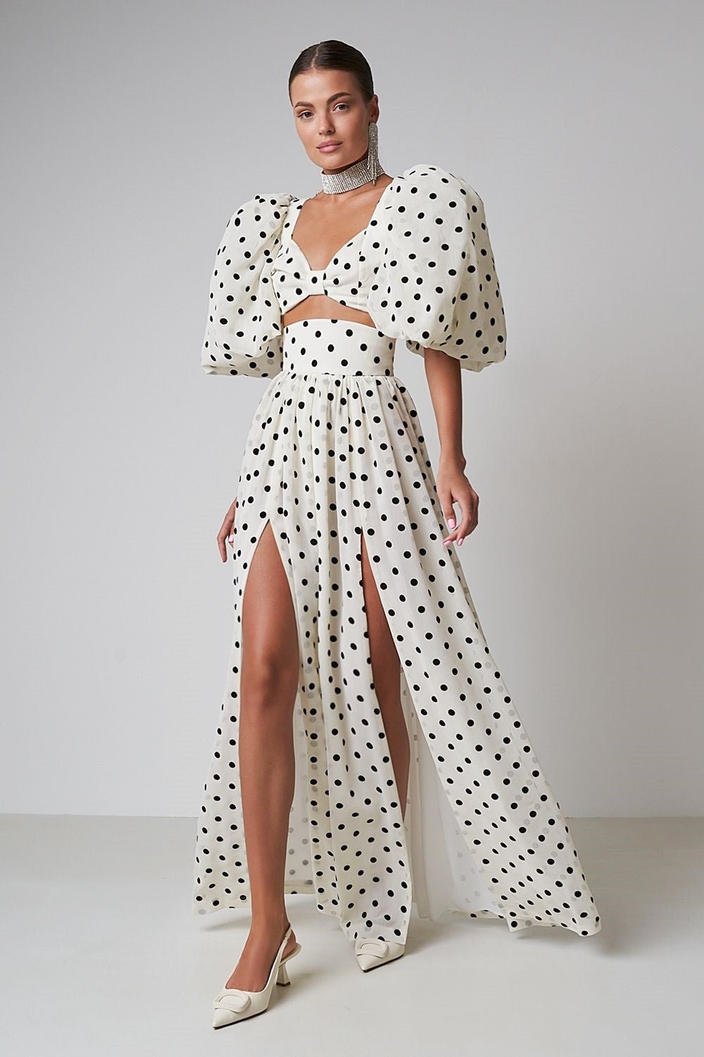 Lux┃Polka Dot Dress Set